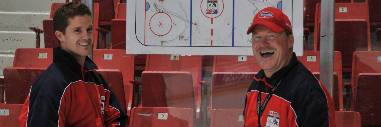 Coaches Smiling - Rink Board